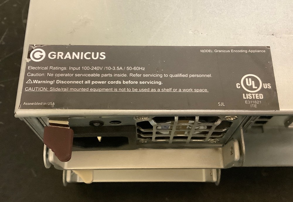 Granicus Network Encoding Appliance | No Power Adapter