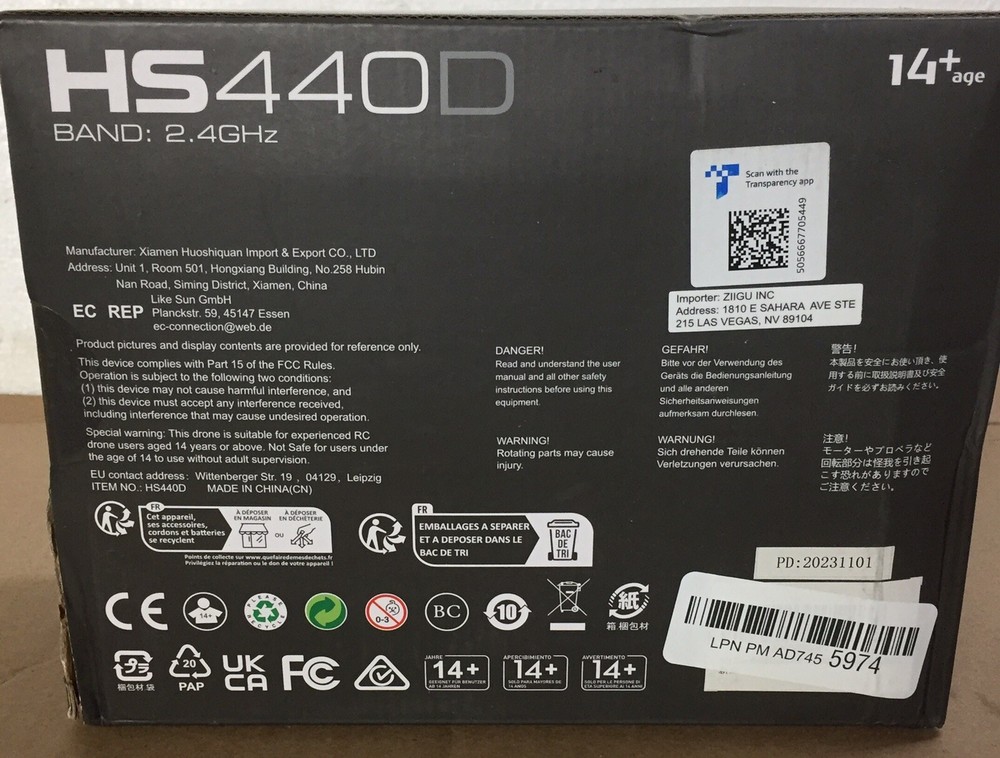 Holy Stone HS440D Drone With Camera