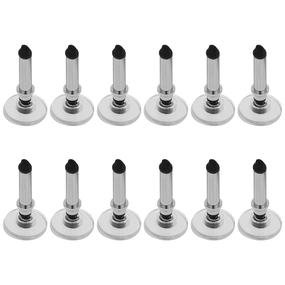 12PCS Universal Replacement Disc Tips for Touch Screen Devices (Silver)