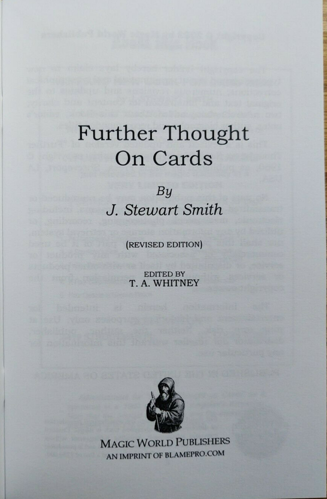 Further Thought on Cards by J. Stewart Smith
