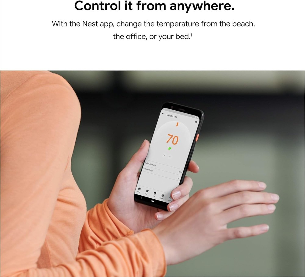 Smart Learning Thermostat Programmable Home Temperature Control System