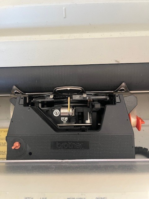 Brother Model ML300 Electronic Typewriter Word Processor With Keyboard cover