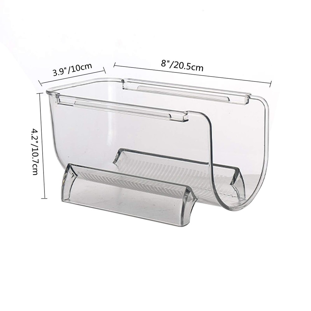 Cheeren 2 Pack Plastic Stackable Water Bottle 20.5x10x10.7 centimetres, Clear