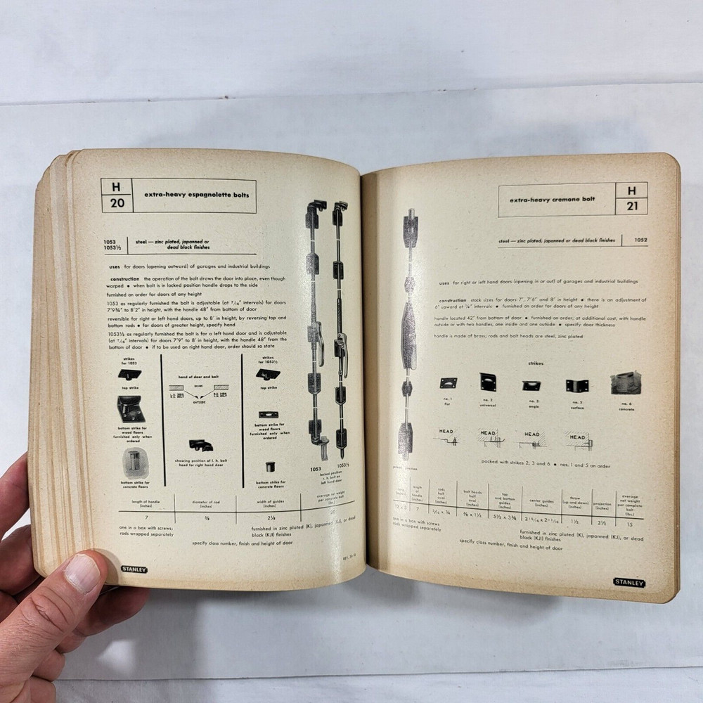 1950's Stanley Hardware Catalog No 71