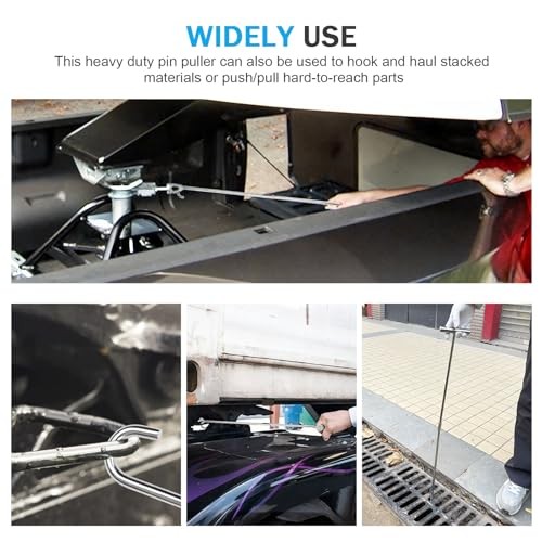 5th Wheel Pin Puller 3" Solid Steel with Chrome Plating Heavy Duty -pack 1