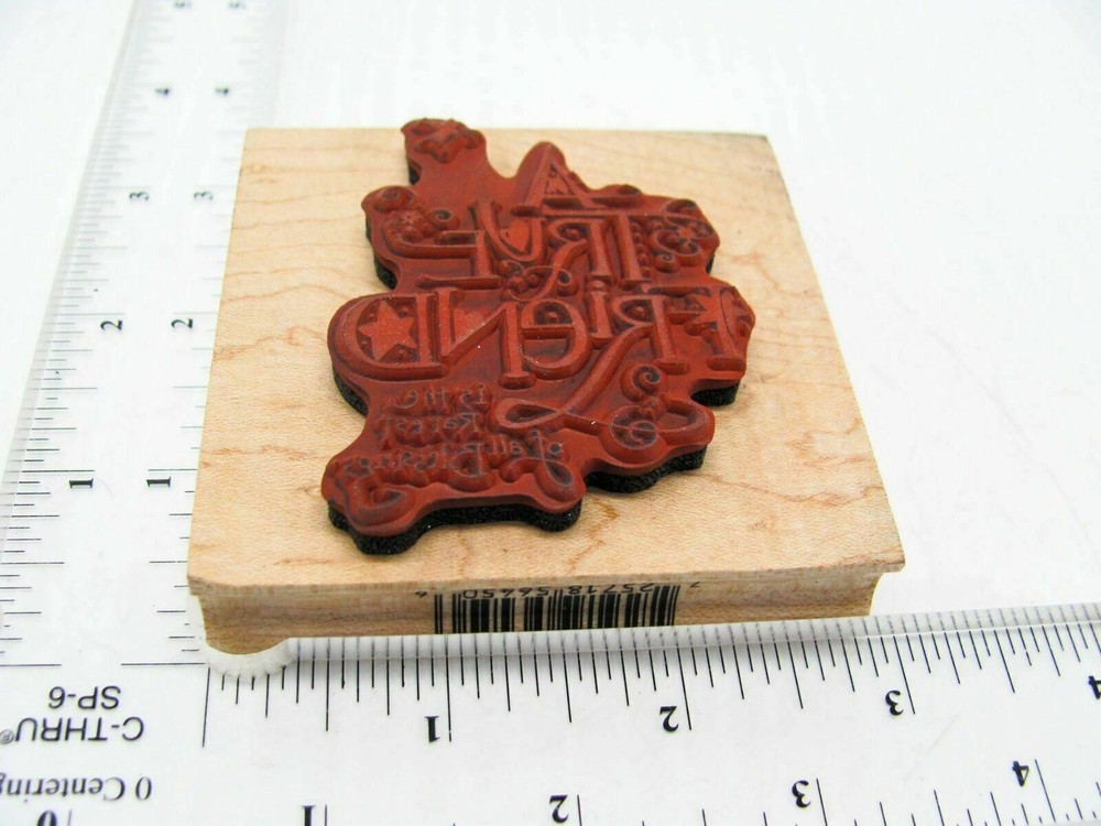 A True Friend Rubber Stamp - Stamp Set A691