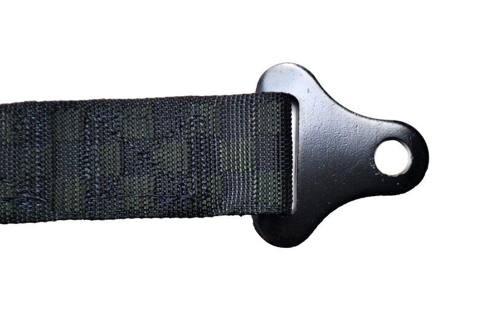 DIRT RACING HARNESS BLACK CHECKERBOARD 3 POINT FLOOR Y MOUNT BELT PULL UP LAP