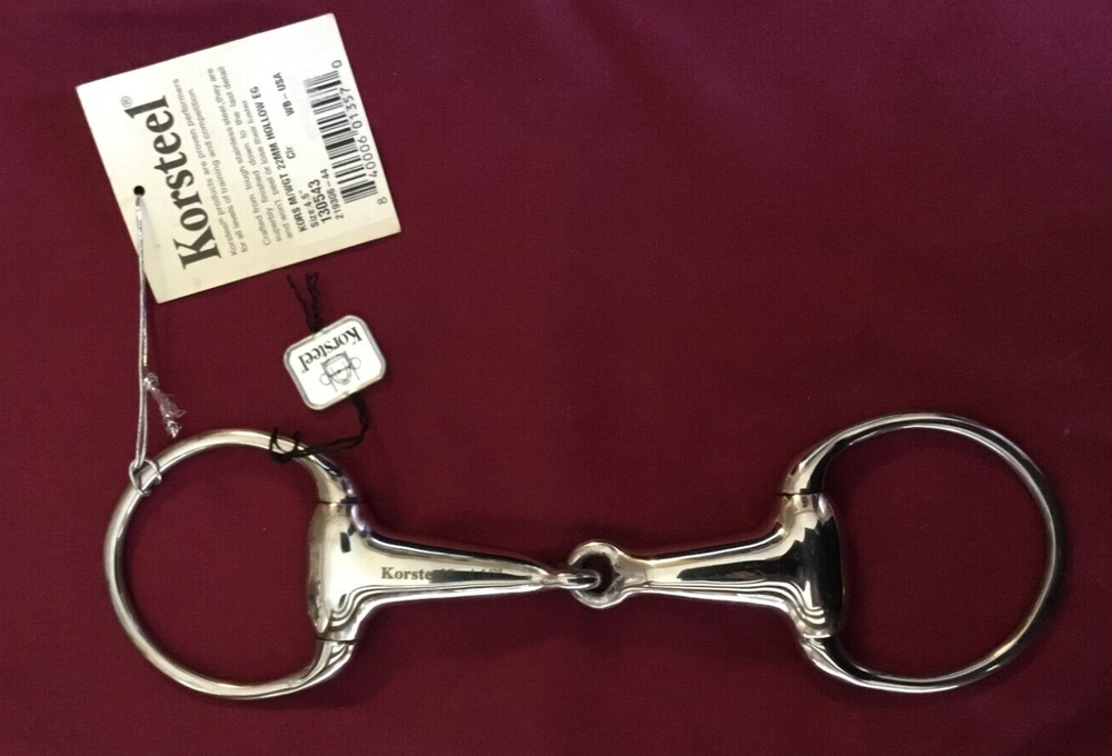 Korsteel HOLLOW MOUTH EGGBUTT Snaffle 4.5"
