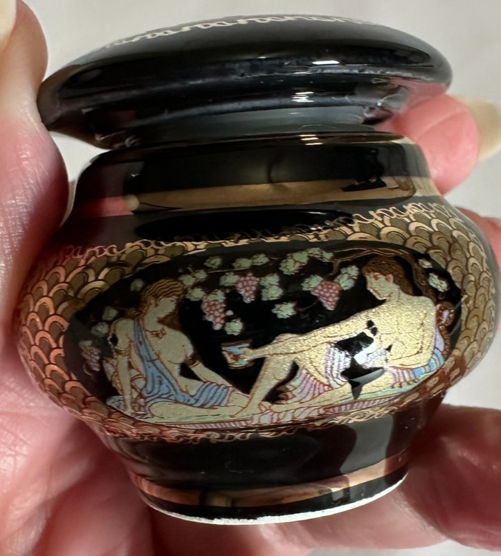 Anais Perfume Empty Mini Porcelain Lidded Jar