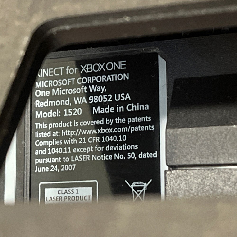 Microsoft Xbox One Kinect Wired Motion Sensor Black Model 1520 OEM