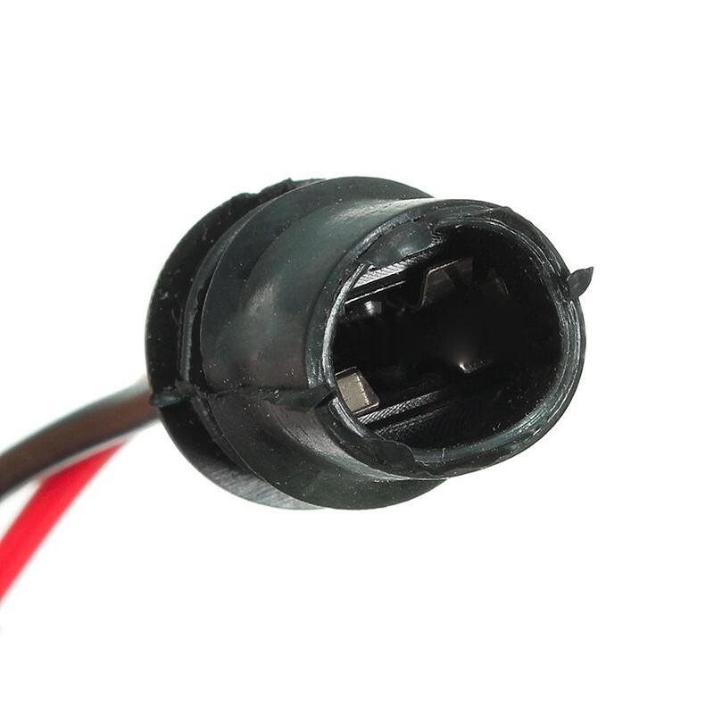 F-Type Rubber Car Auto Light Bulb Round Socket Lamp Holder Base Connector