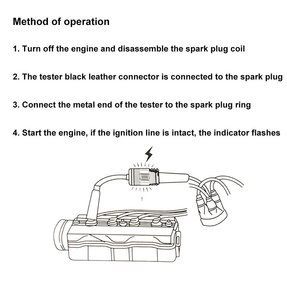 Tester Ignition System Coil Engine In Line Auto Diagnostic Test Tools GIFT