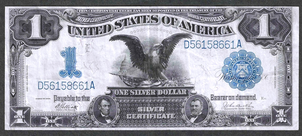 1899 $1 SILVER CERTIFICATE BLACK EAGLE ~ SUPER FRESH CHOICE CRISPY NOTE