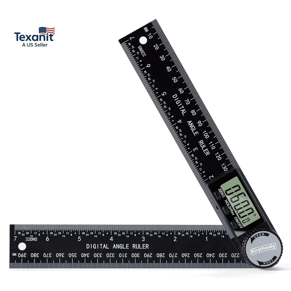 Digital Angle Finder Protractor, 7Inch 200Mm Angle Gauge Professional Measuring