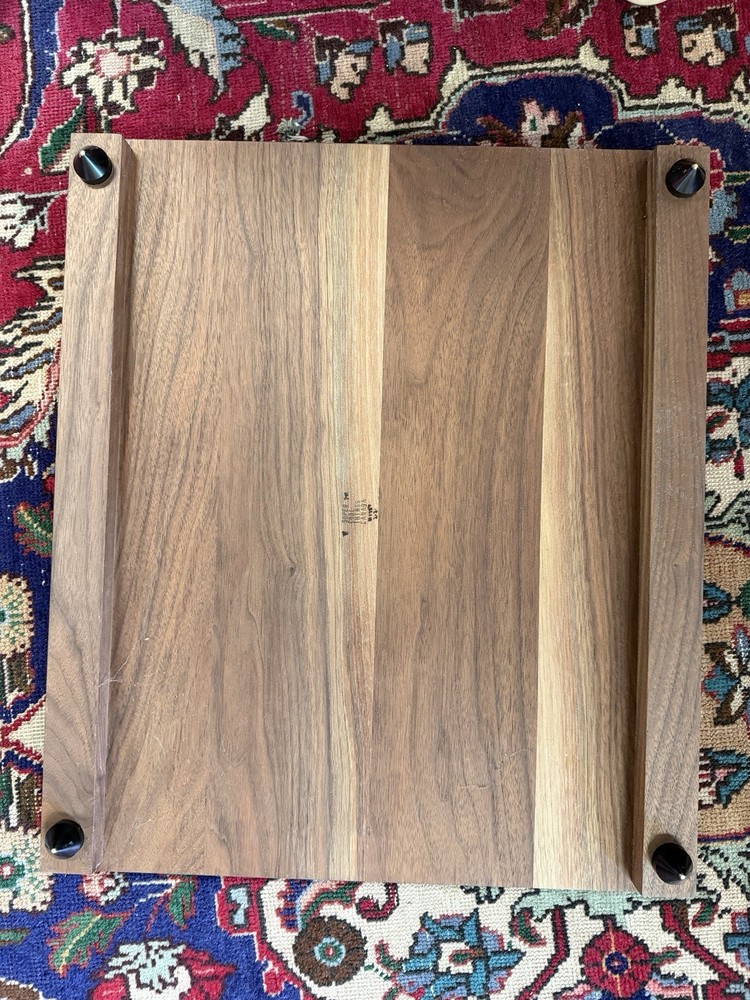 Walnut Speaker Isolation Plinth Audiophile Vibration Control Base Footed