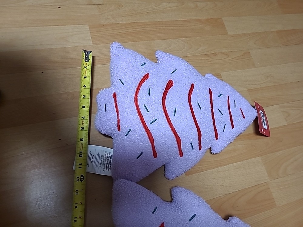 TWO PURPLE TREE PILLOWS ( BIN PP)