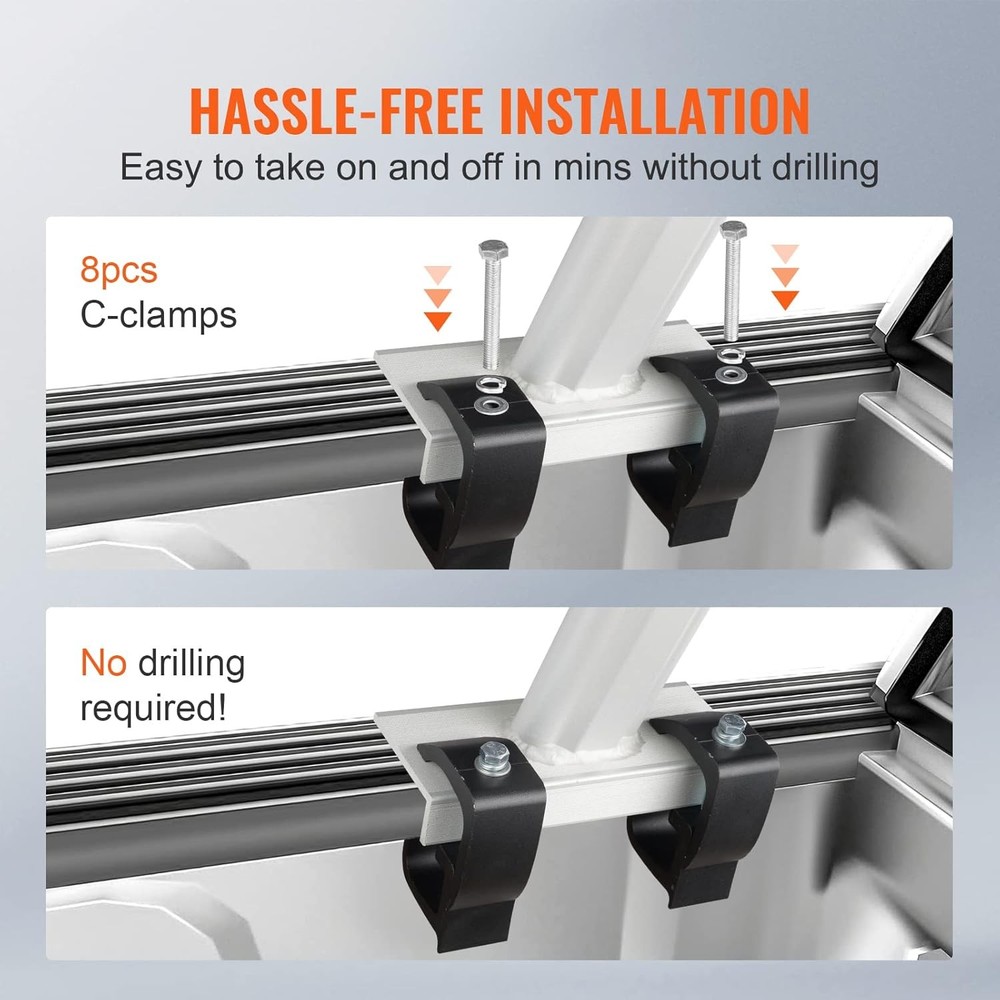 VEVOR Ladder Rack 19-34in Adjustable 800lbs Capacity