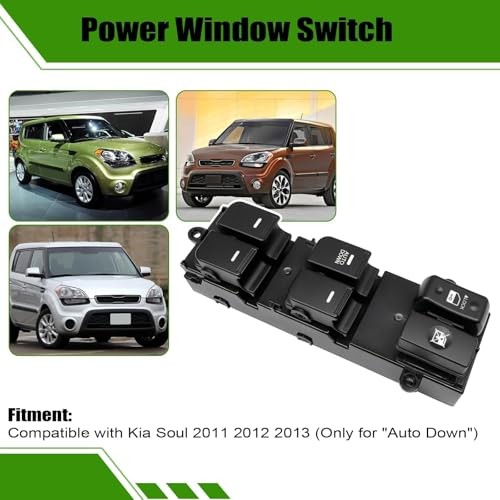Master Power Window Switch Front Driver Side, Compatible with Kia Soul 2009