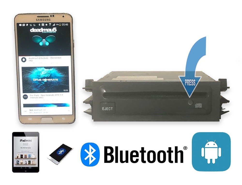 ✅95-97 CHEVY GMC Chevy Delco Single CD SLAVE Player Switched Bluetooth Capable