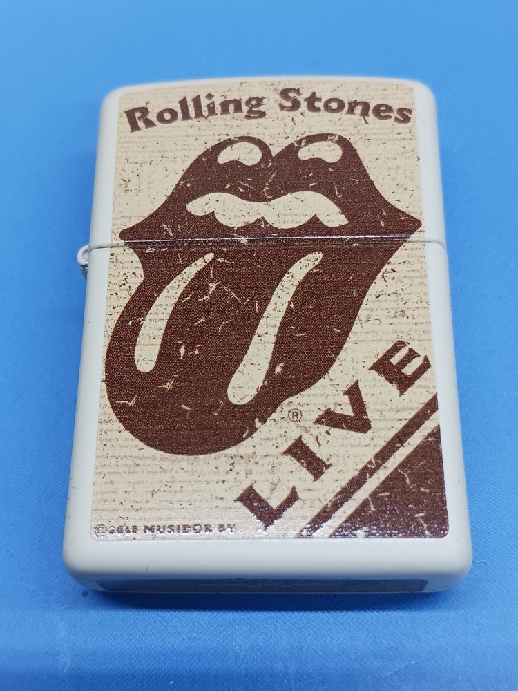 Zippo Rolling Stone Cream Matte Lighter 28018