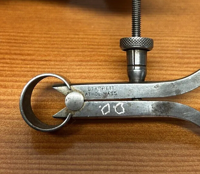 Starrett - 3” Outside Calipers - Spring Joint- Great User -