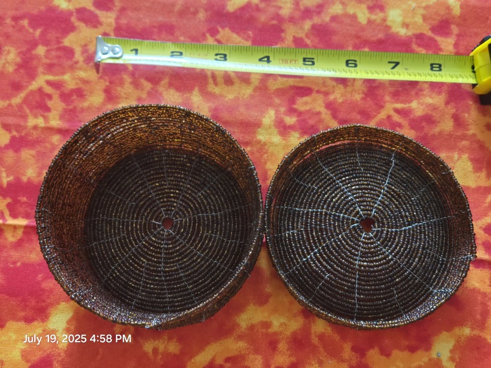 Beaded Handmade Basket