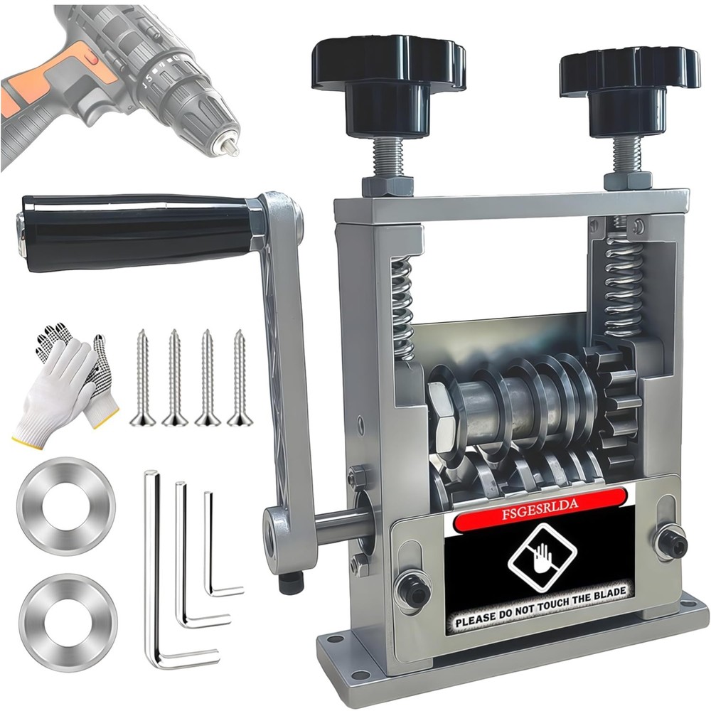 Manual Wire Stripper Machine,Drill Powered Hand Crank Wire Stripper Tool With...