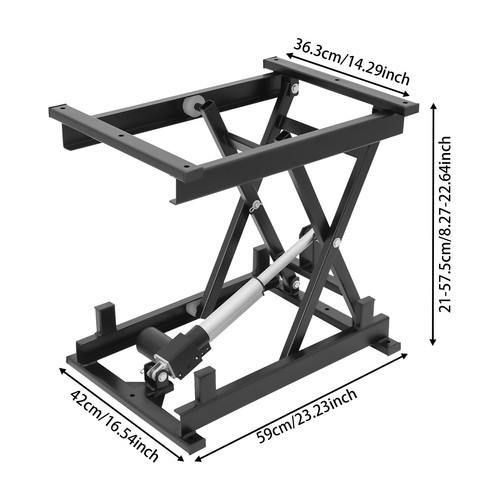Electric Scissor Lift Table - 250lbs Capacity, Adjustable Height, Foldable