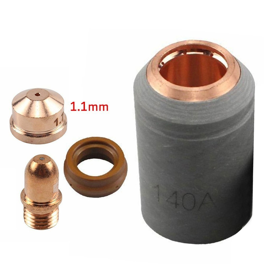 4pcs A141 Plasma Torch Consumables Kit Electrode Nozzle Tip Shield Replacement