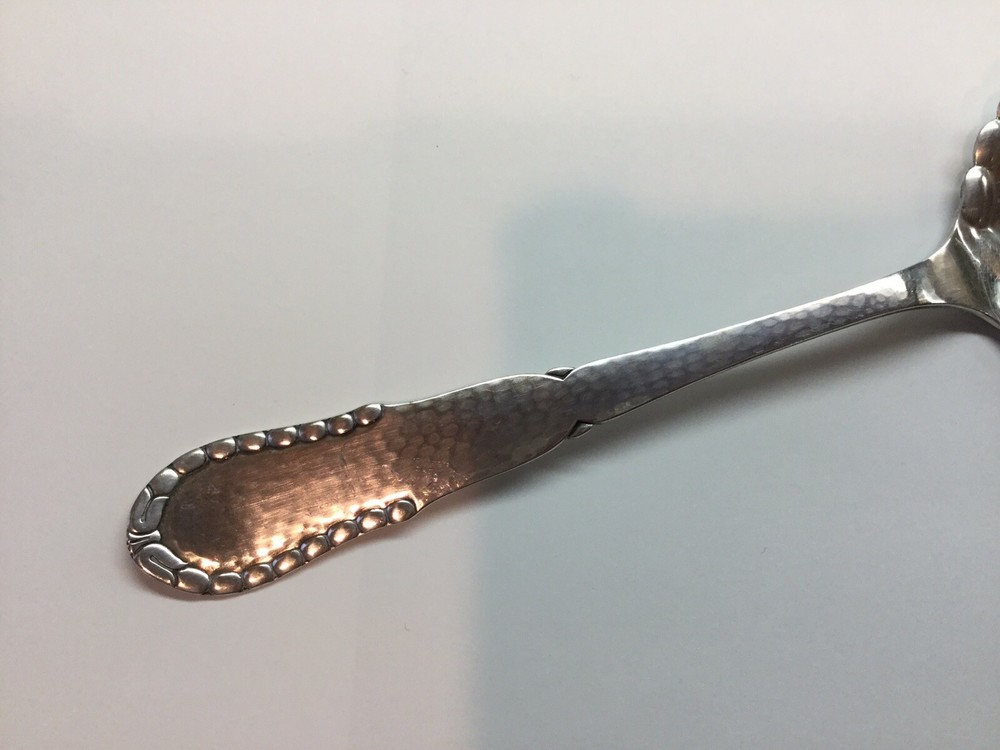 Hand Hammered Sterling Silver Arts & Crafts Danish Pie Or Cake Server CFH Mark
