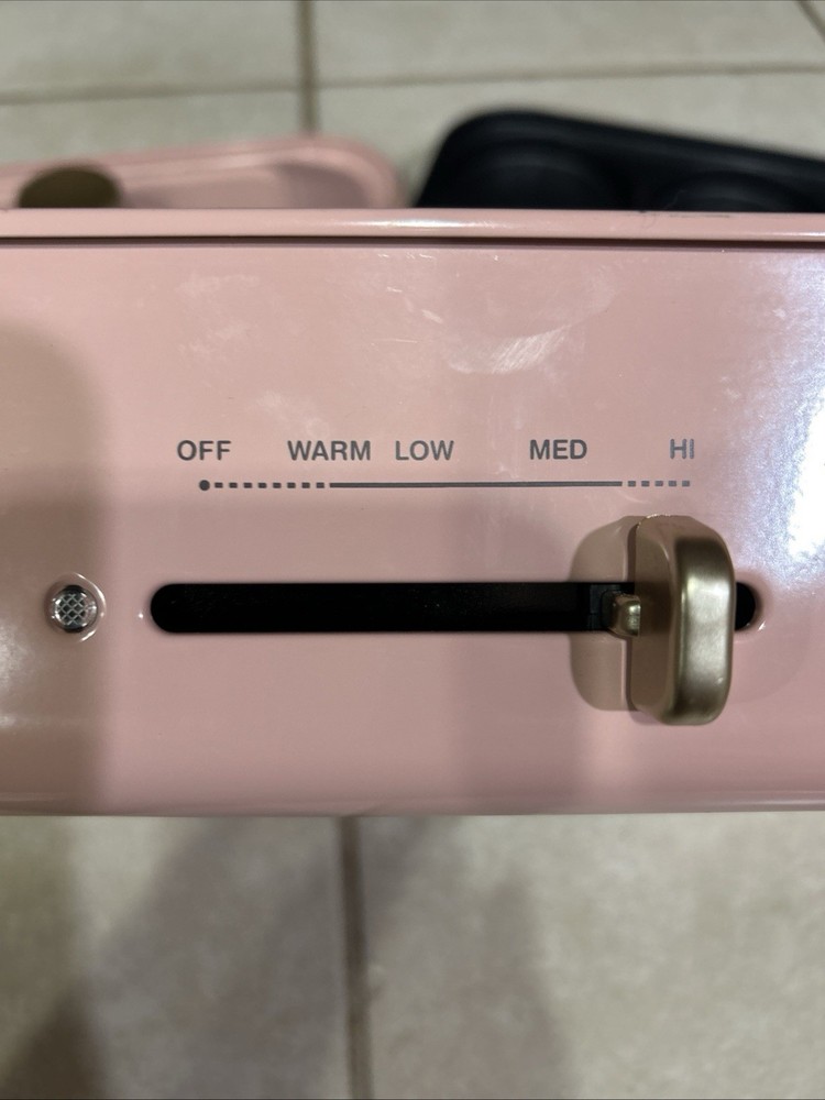 Bruno, Hot Plate, Compact, Ceramic Pink Read Description