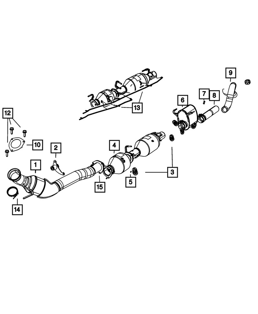 Genuine Mopar Exhaust Support Isolator 52014091AE
