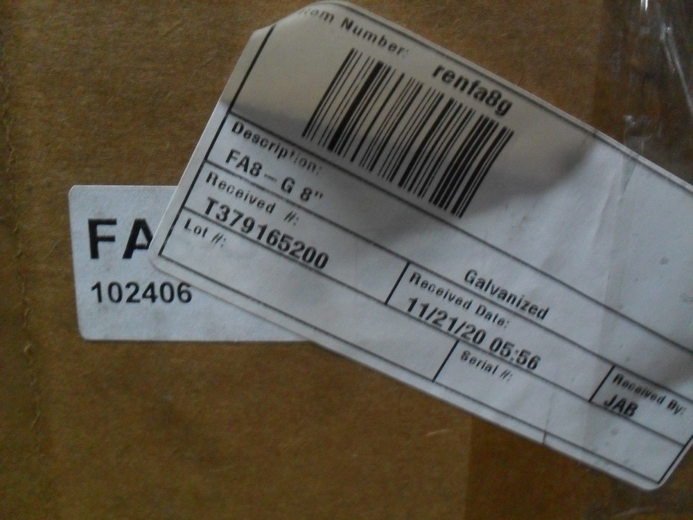 Renewaire FA8-G 8" Galvanized Wall cap