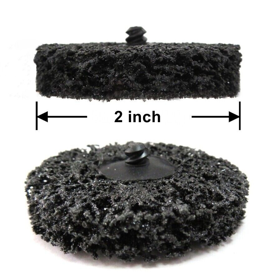 10Pcs Strip Discs Stripping Wheel 2" Rust Remover Abrasive Discs , Black