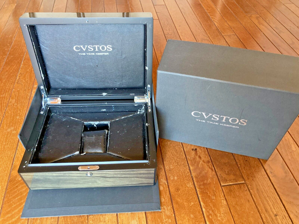 Original CVSTOS EMPTY Wooden WATCH BOX #S53