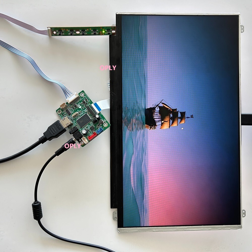 15.6" 1366X768 Screen PS PC panel LED DIY + MINI EDP Controller board KIT HDMI