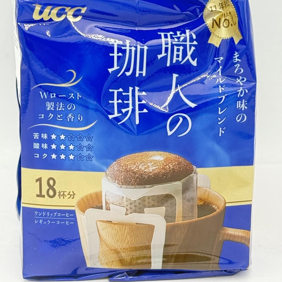 Ucc Shokunin Coffee Drip Mild Blend 126g/(18pcs)