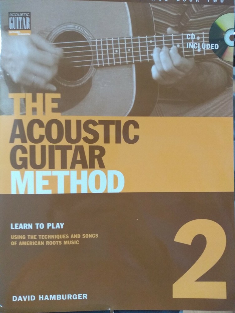 Acoustic Guitar Method 2 Beginner Music Lessons Tab David Hamburger Book CD Pack