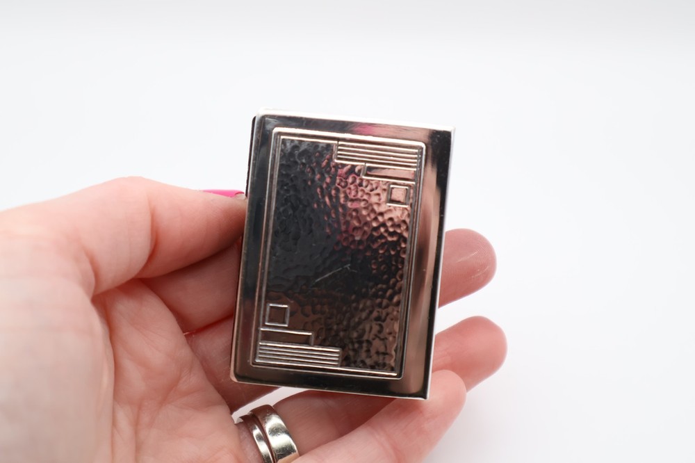 Antique Silver Plated Match Box Cover