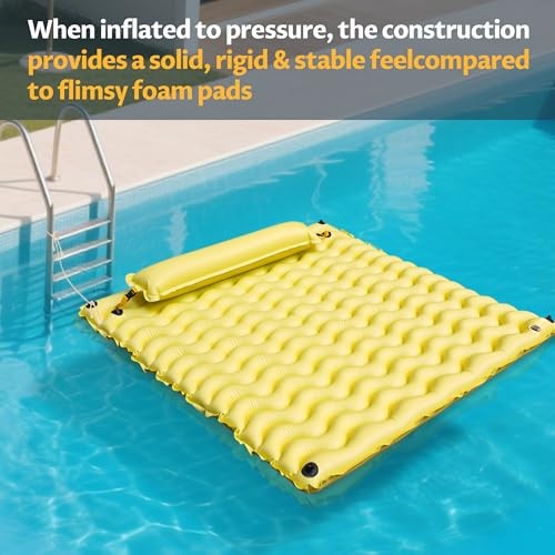 Inflatable Floating Mat/Raft/Dock/Platform, Float with Non-Slip Wave Pattern