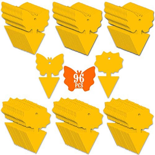 96PCS Fruit Fly Sticky Traps, Gnat Traps Insect Trap for Plants, Kitchen
