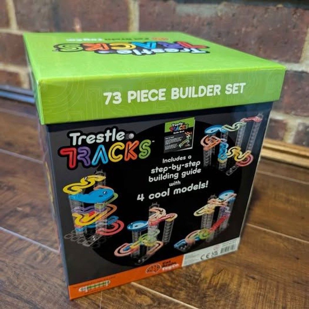 Trestle Tracks Builder Set 73 Piece Set STEM Engineering Toy EUC
