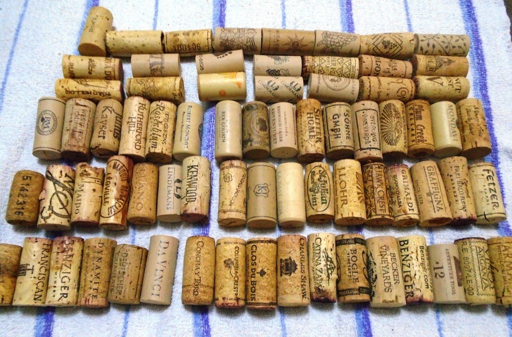 150 Wine Corks for Crafts, 72 different brands