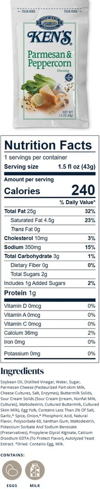 20 Count | Salad Dressing Packets | Individual Single Serve Salad Dressing