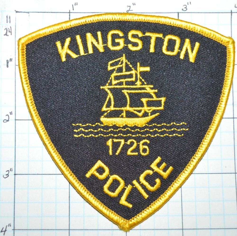 MASSACHUSETTS, KINGSTON POLICE DEPT BLACK PATCH