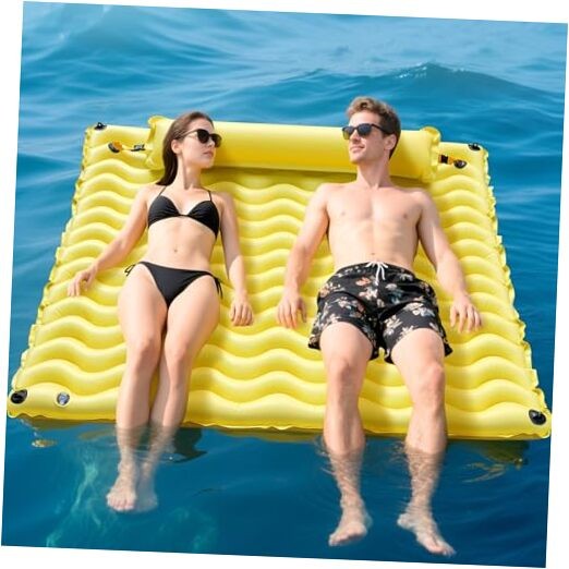 Inflatable Floating Mat/Raft/Dock/Platform, Float with Non-Slip Wave Pattern