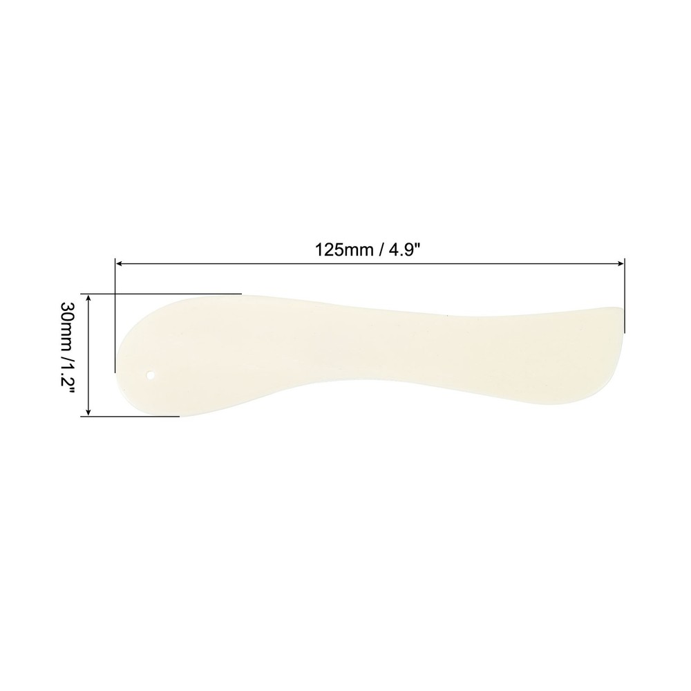 Bone Folder Creaser Paper Creaser Arc Shape Scoring Folding Tool, White-1