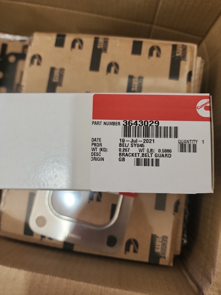 Cummins BRACKET, BELT GUARD 3643029