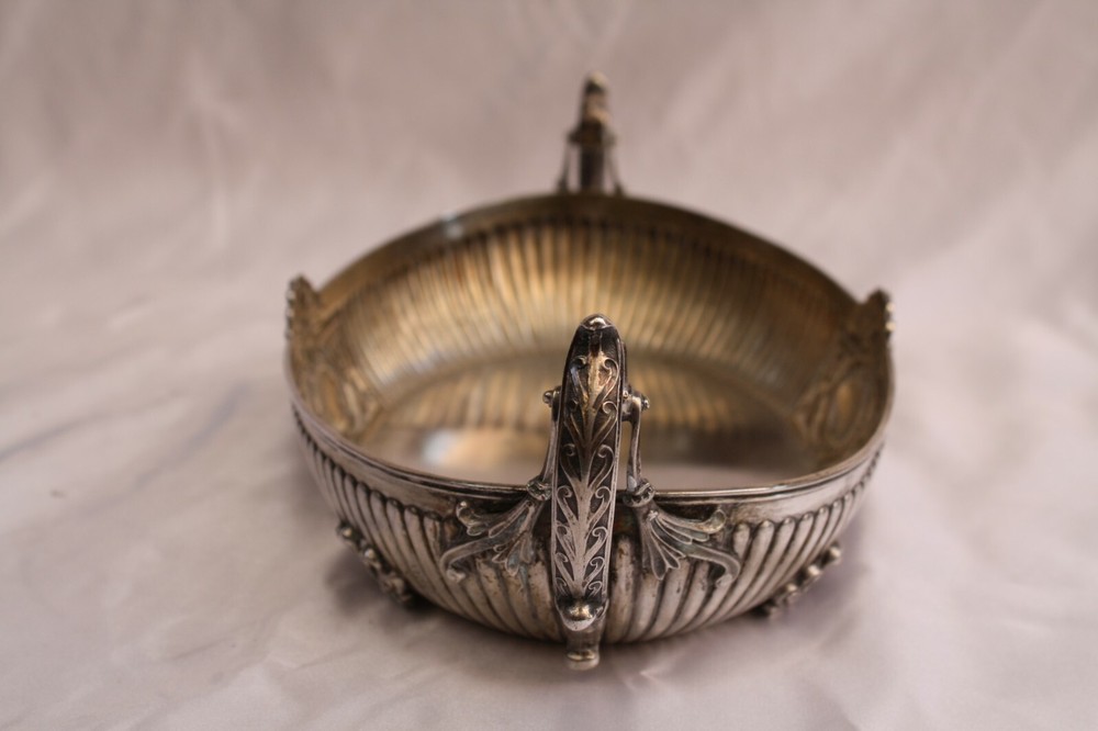 Magnificent 1900 German 800 Continental Silver Dish