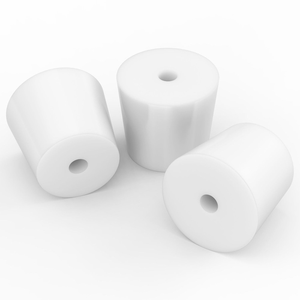 5 PCS Solid Silicone Stopper 6 Leak Prevention Single Hole Reusable Lab